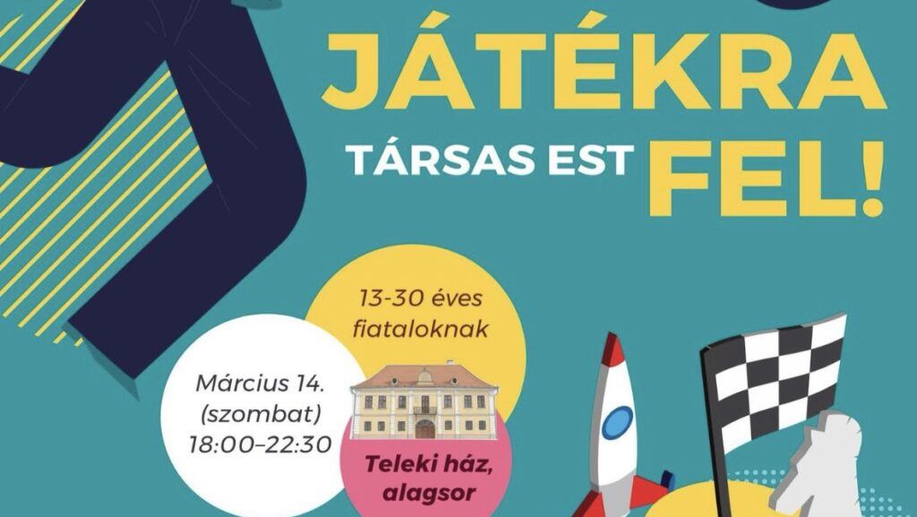 Játékra fel – vidám társas est a Teleki Házban